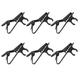 Lapel tie clip 10pcs Microphone Lapel Tie Clip Universal Mini Lapel Lavalier Microphone Mic Clip Iron Clip (Black)