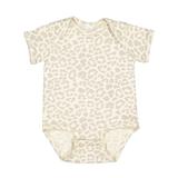 Rabbit Skins 4424 Infant Fine Jersey Bodysuit in Natural Leopard size 18MOS | Cotton LA4424, RS4424