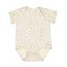 Rabbit Skins 4424 Infant Fine Jersey Bodysuit in Natural Leopard size Newborn | Ringspun Cotton LA4424, RS4424