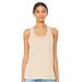 Bella + Canvas B6008 Women's Jersey Racerback Tank Top in Natural size Large | Cotton 6008, BC6008