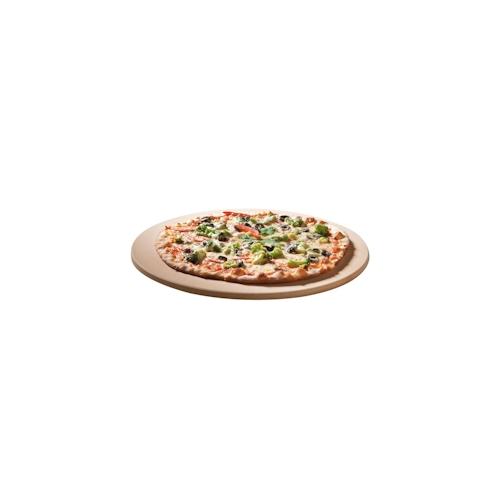 CHEFGASTRO BBQ Pizzastein | für Gasgrill, Holzkohlegrills, Smoker & Backofen | Rund | Ø 36,5cm