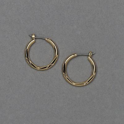 Lucky Brand Small Twist Hoop - Women's Ladies Accessories Jewelry Earrings in Gold