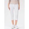 Caprihose STEHMANN "Ina", Damen, Gr. 40, N-Gr, weiß, Web, Obermaterial: 72% Viskose, 25% Polyamid, 3% Elasthan, casual, 3/4-Länge, Hosen, Sommerhose in Größen 32 bis 52