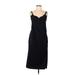 Zero + Maria Cornejo Casual Dress - Midi V Neck Sleeveless: Blue Print Dresses - Women's Size 4