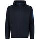 CMP - Jacket Fix Hood Jacquard Knitted 3H60847N - Fleecejacke Gr 58 blau