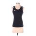 Adidas Active Tank Top: Black Graphic Activewear - Women's Size X-Small