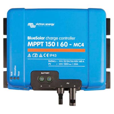 Solarladeregler VICTRON ENERGY "MPPT Victron SmartSolar 150/60-MC4", bunt (schwarz, blau), B:21,5cm H:25cm T:9,5cm, Spannungsregler, Leistung maximal in Watt: 860 / 1720 / 2580 / 3440