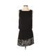 Trafaluc by Zara Casual Dress - Mini Crew Neck Sleeveless: Black Print Dresses - Women's Size Small
