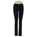 Hudson Jeans Jeans - Mid/Reg Rise Skinny Leg Denim: Black Bottoms - Women's Size 28 - Black Wash