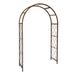 Deer Park Ironworks 51" W x 18" D Steel Arbor 84.0 H x 51.0 W x 18.0 D in grayMetal/Steel in Natural Patina | 84" H X 51" W X 18" D | Wayfair AR130