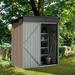 JolyDale 4.5 ft. W x 2.5 ft. D Galvanized Steel Lean-to Storage Shed in Brown | 73.2 H x 59 W x 29.9 D in | Wayfair G37016-WF2