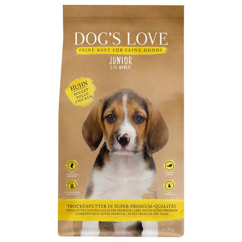 12kg Dog´s Love Junior Huhn Hundefutter trocken