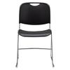 National Public Seating Armless Hi Tech Ultra Compact Stackable Chair Plastic/Metal in Gray/Black | 32.25 H x 20 W x 21.75 D in | Wayfair 8502