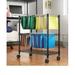 Alera® 29.5" 2 - Tier Rolling File Cart Metal in Black | 29.5 H x 26 W x 14 D in | Wayfair ALEFW601426BL