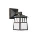 Arroyo Craftsman Raymond 1-Light Outdoor Wall Lantern Glass in Gray | 10.38 H x 5.25 W x 7.88 D in | Wayfair RB-6WTN-S