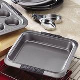 Anolon Advanced Bakeware Nonstick Square Cake Baking Pan, 9 Inch x 9 Inch Silicone/Steel in Gray | 9 W in | Wayfair 54708
