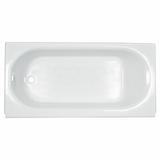 American Standard Princeton 60" x 34" Alcove/Tile In Soaking Americast Bathtub, Steel in White | 14 H x 60 W in | Wayfair 2394202.020