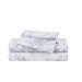 Rosalind Wheeler Audran 200 Thread Count Floral 100% Cotton Percale Sheet Set Cotton Percale in Blue | Twin + 1 Pillowcase | Wayfair