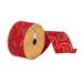 Vickerman Christmas Ribbon Plastic in Red | 2.5 H x 360 W x 2.5 D in | Wayfair Q180680