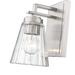 Breakwater Bay Trumansburg Wall Sconce Glass/Metal in Gray | 9 H x 5 W x 6.5 D in | Wayfair 8C3FDDEE7E3A4569AB6DA85B67322279