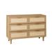 Bayou Breeze Amleto 6 - Drawer Dresser Wood in Brown | 29.45 H x 43.31 W x 15.75 D in | Wayfair 3F9593C582FE41F385910156C77A061A