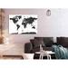 Longshore Tides Black & Map Metal in White | 32 H x 47 W x 0.7 D in | Wayfair 478ABC851CC34820842ABB37D2985F4E