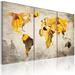 17 Stories Sunny Continents On Canvas 3 Pieces Print Canvas | 16 H x 24 W x 0.7 D in | Wayfair 67456BA0FFE44B6695E2D18818C581E1