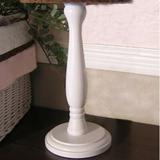 Brandee Danielle Pink Chocolate 15" White Table Lamp Solid Wood in Brown/White | 15 H x 6 W x 6 D in | Wayfair 187LPPC