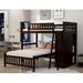 Harriet Bee Keper Twin Over Full Bunk Bed Wood in Brown | 65.7 H x 79.5 W x 79.5 D in | Wayfair 1D3A67EB80DA4341A7D6B0229193F072