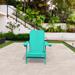 Rosecliff Heights Laureldale Wood Outdoor Adirondack Chair in Blue | 37 H x 35.43 W x 30.71 D in | Wayfair 8036E58A81DC4E7CA6BC4F874B3D05A9