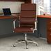 Huckins Faux Leather High Back Executive Chair Upholstered in Brown Laurel Foundry Modern Farmhouse® | Wayfair 44A6BB54AE7F4991AA776EBABC94035B