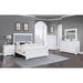 Everly Quinn Fisnike Bedroom Set Upholstered in White | 62 H in | Wayfair 46A2FFA813B14CCCBC4BD68733E562B7