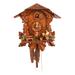Black Forest Chalet Cuckoo 10" Wall Clock Wood in Brown | 10.5 H x 9.75 W x 6.25 D in | Wayfair 434