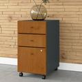 Bush Business Furniture Series A 16" Wide 3 -Drawer Mobile File Cabinet Wood in Brown | 27.79 H x 15.7 W x 20.2 D in | Wayfair WC94453SU