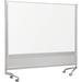 MooreCo DOC Free Standing Reversible board, 73" x 76" Porcelain/Metal in White | 73 H in | Wayfair 661AG-DD