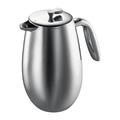 Bodum Columbia Double Wall Stainless Steel French Press Coffee Maker Stainless Steel in Brown/Gray | 8.5 H x 8.375 W x 8.875 D in | Wayfair 1312-16