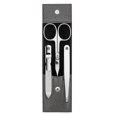 ZWILLING Beauty Maniküre Pediküre Set 3tlg. mit Kombinagelschere, Leder, Anthrazit Nagelpflegeset Image