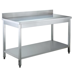 Vaiotec EASYLINE Arbeitstisch 700 / mit Grundboden & Aufkantung B:700 Image