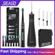 Seago Water Flosser Teeth Cleaner with 5 Nozzles Portable Dental Water Jet & Sonic Electric