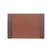 Rosdorf Park Jestude 2000 Series Crocodile Embossed Side-Rail Desk Pad Leather in Brown | 0.5 H x 25.5 W x 17.25 D in | Wayfair