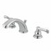 Elements of Design Magellan Widespread Bathroom Faucet w/ Drain Assembly, Stainless Steel in Gray | 4 H in | Wayfair EB961FL