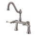 Elements of Design Double Handle Deck Mounted Clawfoot Tub Faucet Trim in Gray | 12.75 H in | Wayfair ES3238BL