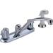 Delta Classic Double Handle Kitchen Faucet w/ Side Spray in Gray | 12.66 W x 10.72 D in | Wayfair 2400LF