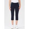Caprihose STEHMANN "Ina", Damen, Gr. 48, N-Gr, blau (marine), Web, Obermaterial: 72% Viskose, 25% Polyamid, 3% Elasthan, casual, 3/4-Länge, Hosen, in Größen 32 bis 52