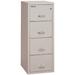 FireKing Fireproof 4-Drawer Vertical File Cabinet Metal/Steel in Gray | 52.75 H x 17.75 W x 25.06 D in | Wayfair 4-1825-C (platinum)