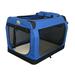 Go Pet Club Travel Soft-Sided Pet Crate Polyester in Blue | 20.5 H x 20.5 W x 28 D in | Wayfair AC28