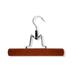 Rebrilliant Marnisha Basic Clamp Pant Wood Hanger for Skirt/Pants Wood in Brown | 6.5 H x 9.06 W in | Wayfair HNG-09038