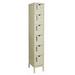 Hallowell DigiTech 6 Tier 1 Wide Locker Metal in Green/Brown | 78 H x 12 W x 12 D in | Wayfair UEL1228-6A-PT