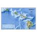 National Geographic Maps Hawaii State Wall Map in Blue | 23 H x 35 W in | Wayfair RE00620135