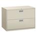 HON Brigade 2-Drawer Lateral Filing Cabinet 28.0 H x 42.0 W x 18.0 D in brownMetal/Steel in Light Gray | 28" H X 42" W X 18" D | Wayfair H692.L.Q